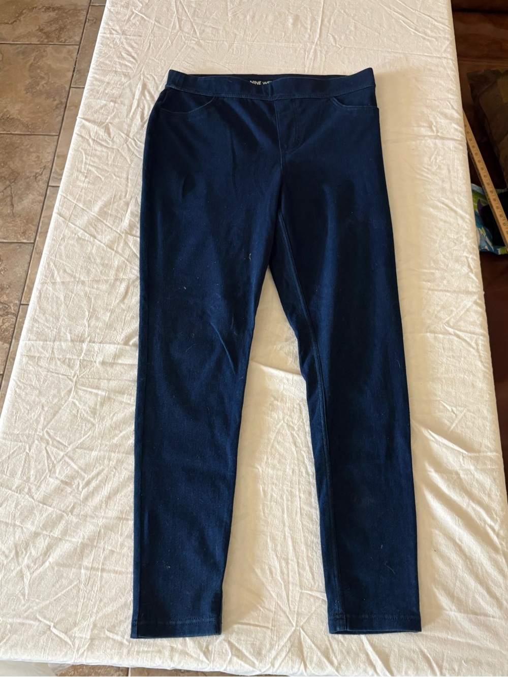 Nine West Dark Navy Pull-On Jeggings